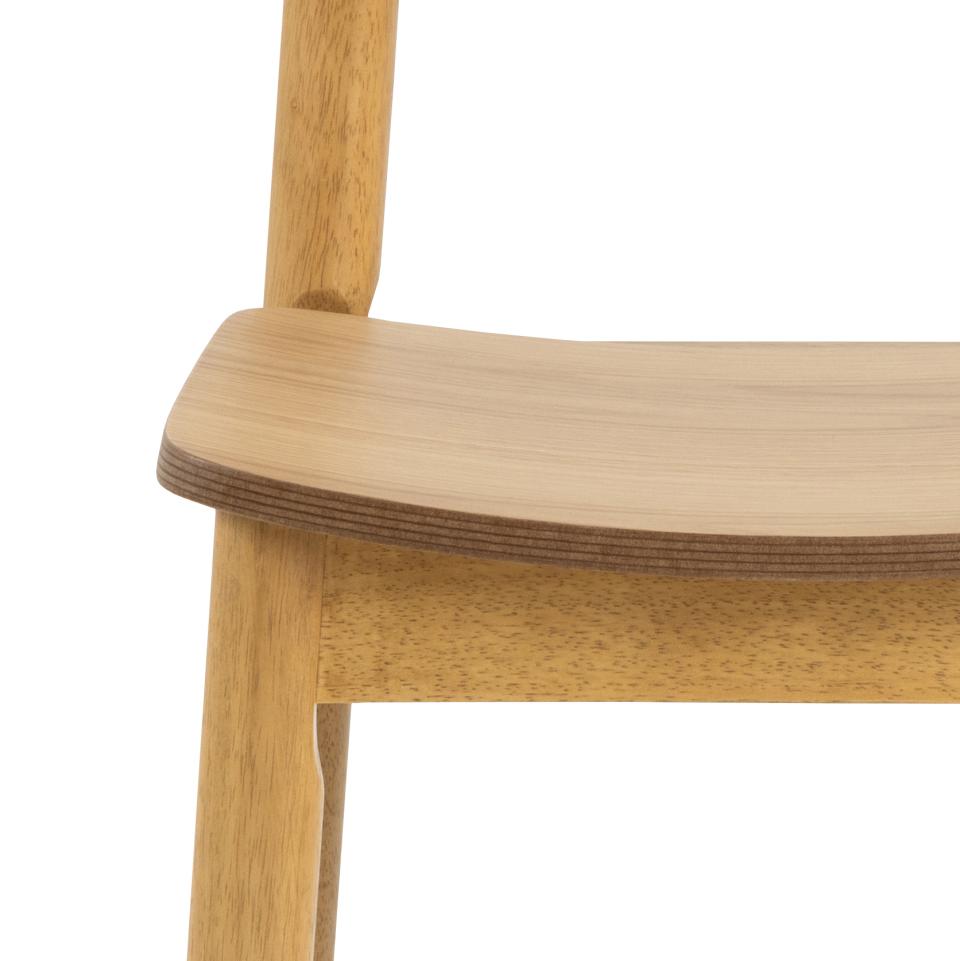 Barlow Oak Dining Chair Set Of 2 Comfortable Curved Wood Chairs IN STOCK NOW