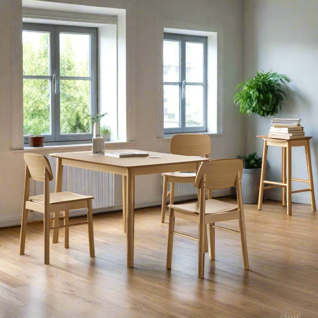 Barlow Oak Dining Chair Set Of 2 Comfortable Curved Wood Chairs IN STOCK NOW