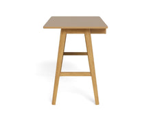 Load image into Gallery viewer, Wooden bar stool with a square seat on a white background

