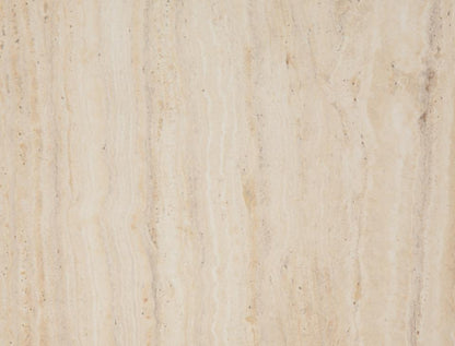 Barossa Marmo Coffee Side Table 40x40cm Cream Travertine Stone Effect