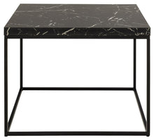 Load image into Gallery viewer, Barossa Marmo Coffee Table 60 x 60cm Black Marble Effect
