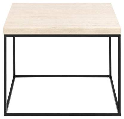 Barossa Marmo Coffee Table 60 x 60cm Cream Travertine Stone Effect