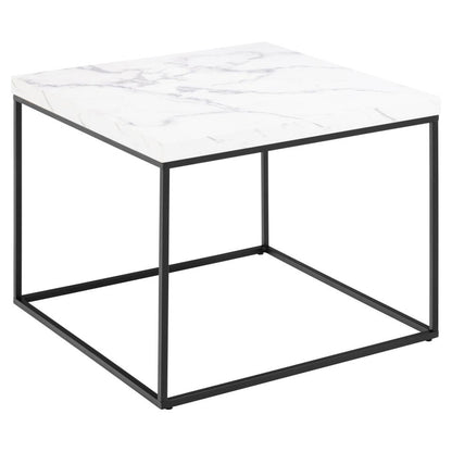 Barossa Marmo Coffee Table 60 x 60cm White Marble Effect