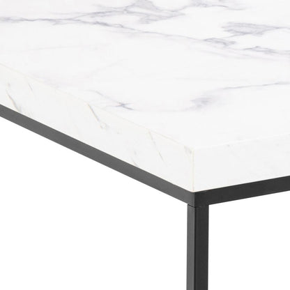 Barossa Marmo Coffee Table 60 x 60cm White Marble Effect