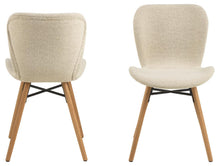 Load image into Gallery viewer, Beautiful Batilda Monza Cream Fabric Dining Chair, Set Of 2
