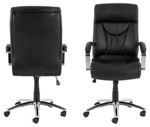Load image into Gallery viewer, Benson Comfort Black Home Office Desk Chair With Brake Castors, Seat Adjustment, Swivel And Tilt
