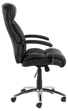 Load image into Gallery viewer, Benson Comfort Black Home Office Desk Chair With Brake Castors, Seat Adjustment, Swivel And Tilt
