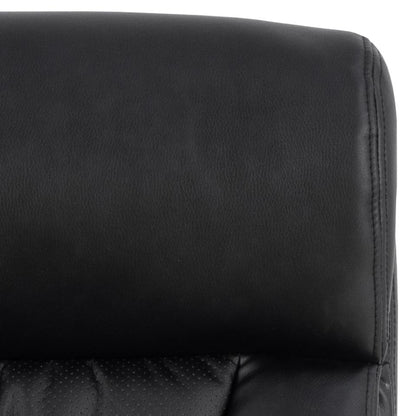 Benson Comfort Black Home Office Desk Chair With Brake Castors, Seat Adjustment, Swivel And Tilt