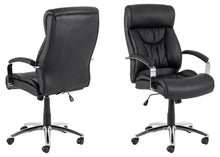 Load image into Gallery viewer, Benson Comfort Black Home Office Desk Chair With Brake Castors, Seat Adjustment, Swivel And Tilt
