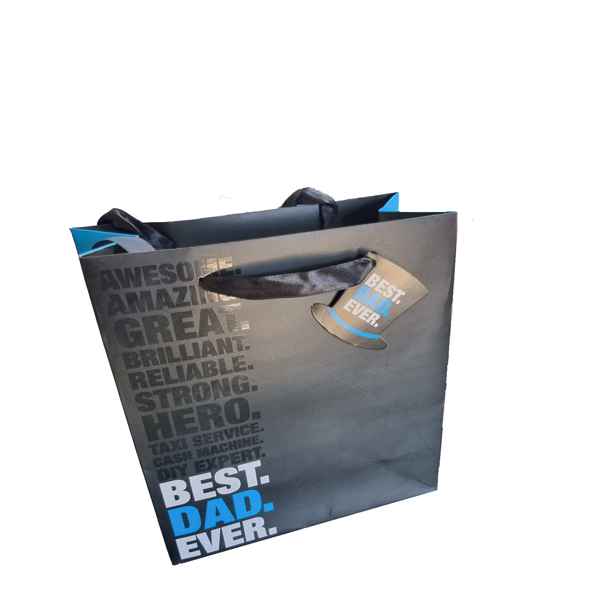 Best Dad Ever Luxury Range of Gift Bags - 3 Sizes - Fathers Day or Birthday Gift Wrap
