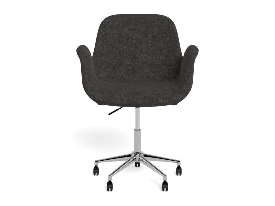 Beth Fabric Home Office Desk Chair With Brake Castors, Gas lift And Swivel