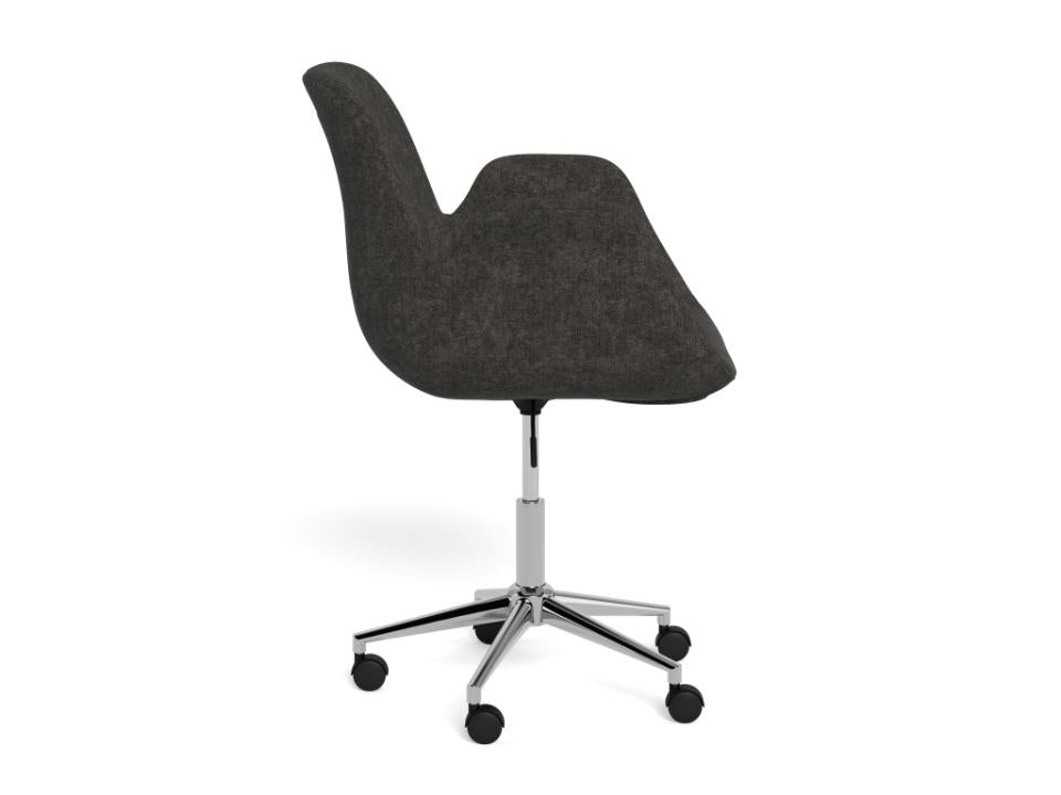 Beth Fabric Home Office Desk Chair With Brake Castors, Gas lift And Swivel