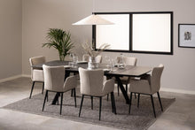 Load image into Gallery viewer, Blackburn Large Extending Dining Table With Ceramic Top And Metal Base 160 To 240cm
