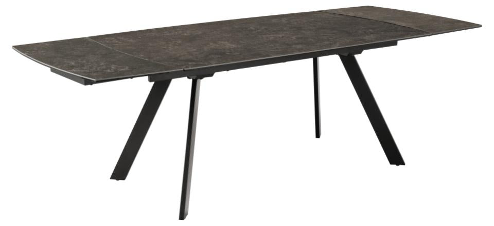 Blackburn Large Extending Dining Table With Ceramic Top And Metal Base 160 To 240cm