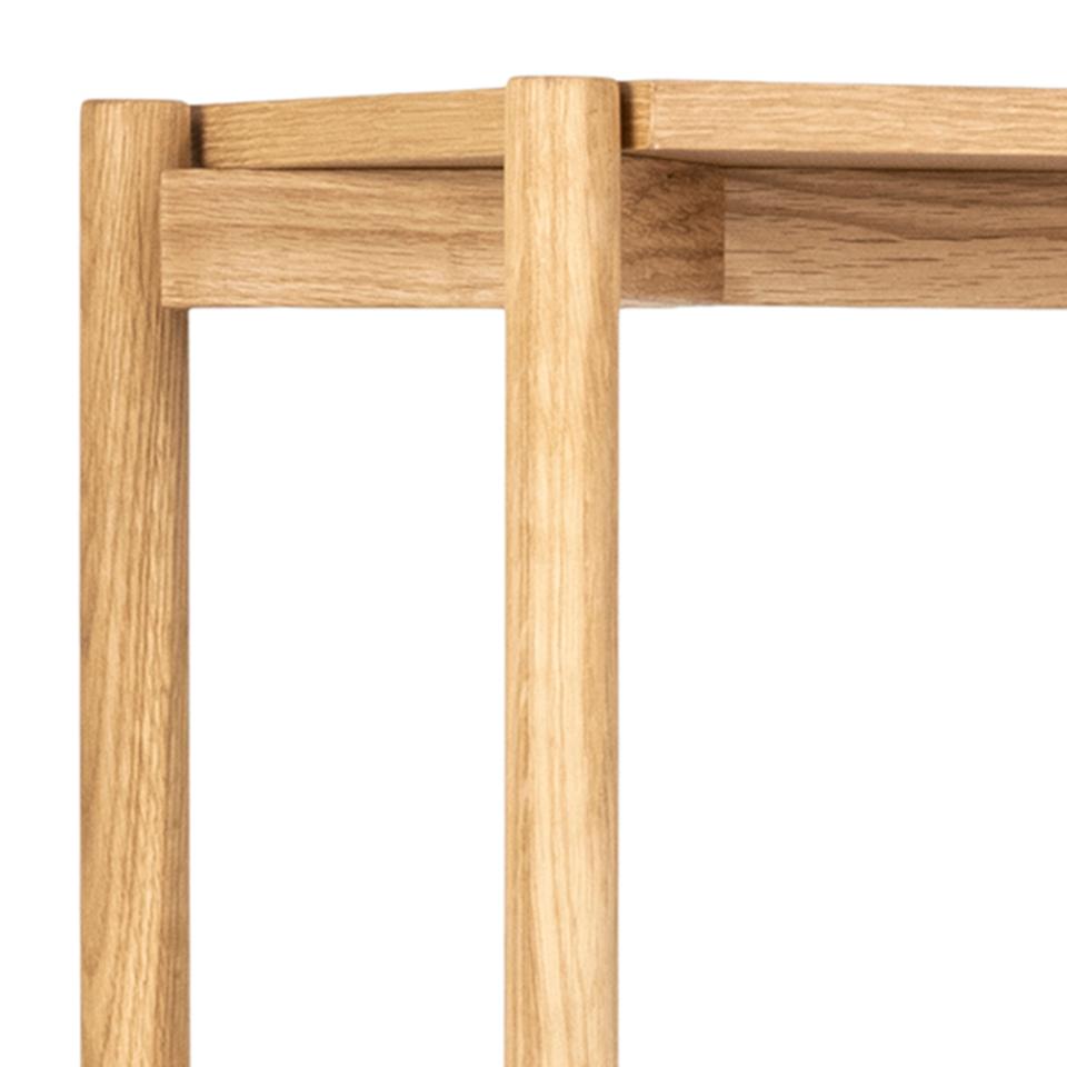 Close-up of a wooden frame on a white background