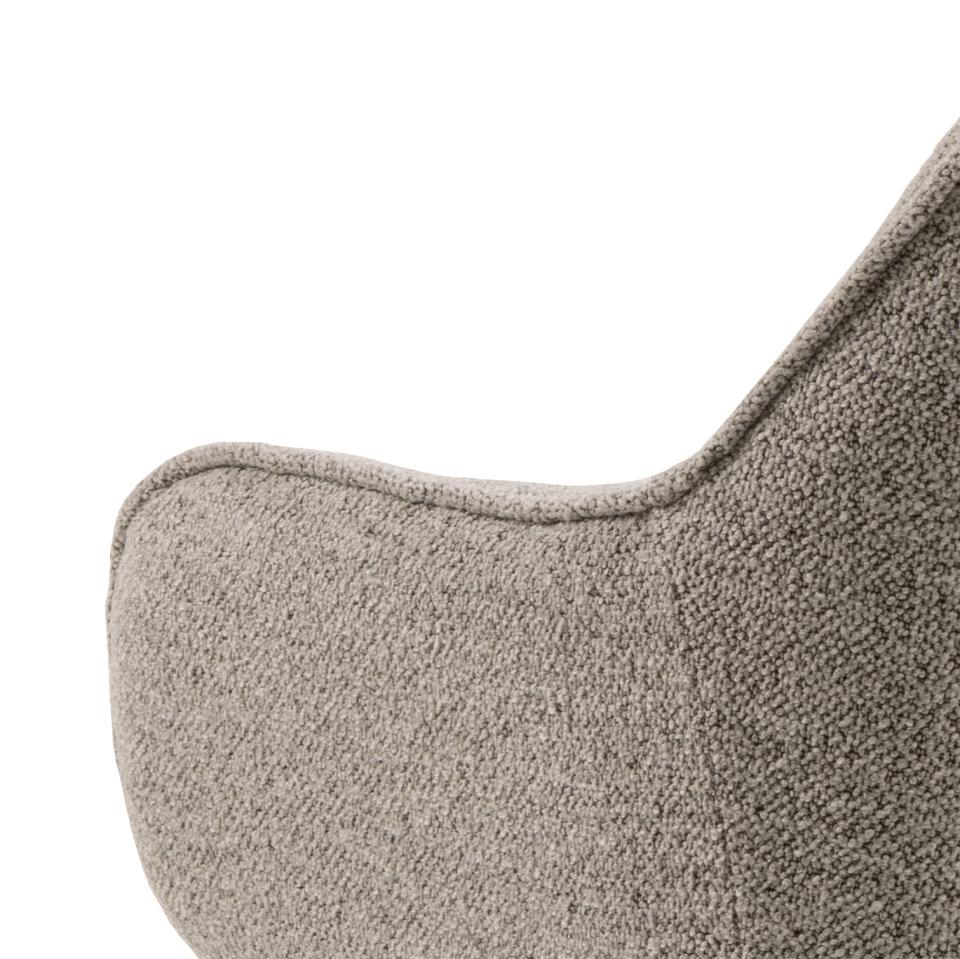 Brooke Armrest Fabric Dining Chair In Light Beige With Beautiful Tufting, Set Of 2 Chairs