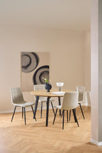 Load image into Gallery viewer, Cadiz Round Oak Dining Table, Metal Legs 4 To 6 Seats 120cm
