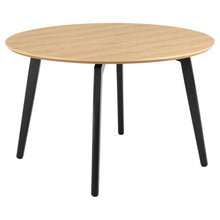 Load image into Gallery viewer, Cadiz Round Oak Dining Table, Metal Legs 4 To 6 Seats 120cm
