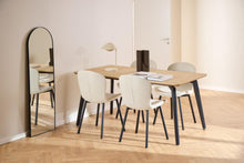 Load image into Gallery viewer, Cadiz Oak Rectangle Dining Table, Metal Legs 4 To 6 Seats 160x90x75cm
