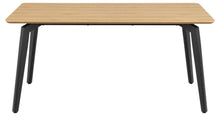 Load image into Gallery viewer, Cadiz Oak Rectangle Dining Table, Metal Legs 4 To 6 Seats 160x90x75cm
