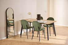 Load image into Gallery viewer, Cadiz Oak Rectangle Dining Table, Metal Legs 4 To 6 Seats 160x90x75cm
