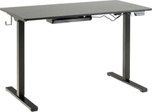 Load image into Gallery viewer, Cairo Electric Height Adjustable Home Office Desk In Black 73-121cm
