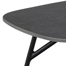 Load image into Gallery viewer, Caracas Large Coffee Table In Black Ceramic With Steel Base 120cm
