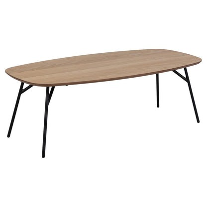 Caracas Large Coffee Table In Oak With Steel Base 120cm