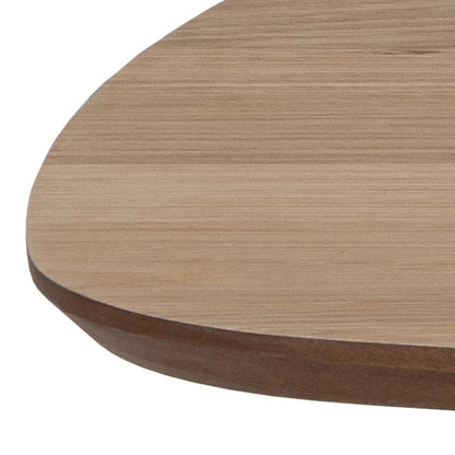 Caracas Large Coffee Table In Oak With Steel Base 120cm