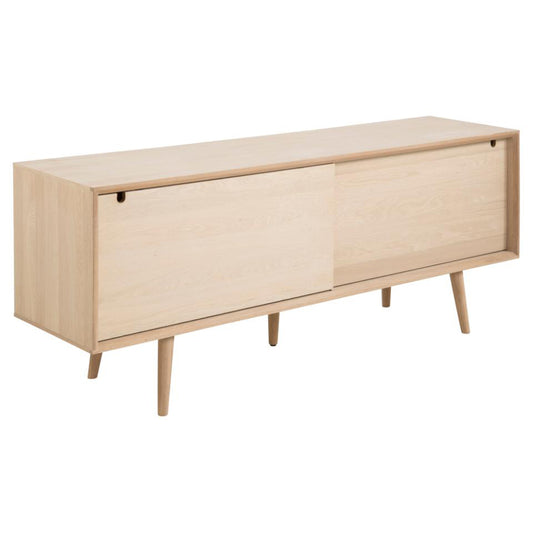 Century Buffet Sideboard Large Oak Cabinet With Sliding Doors And 4 Drawers 180x45x71cm