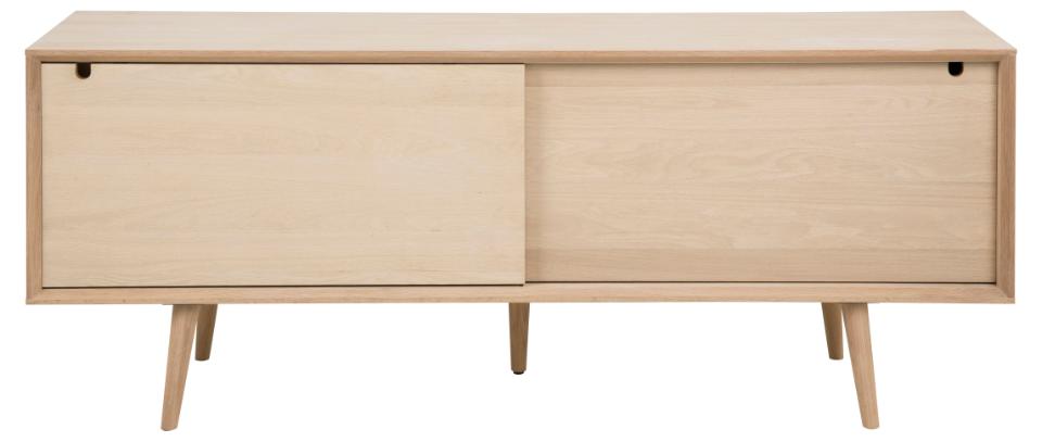 Century Buffet Sideboard Large Oak Cabinet With Sliding Doors And 4 Drawers 180x45x71cm