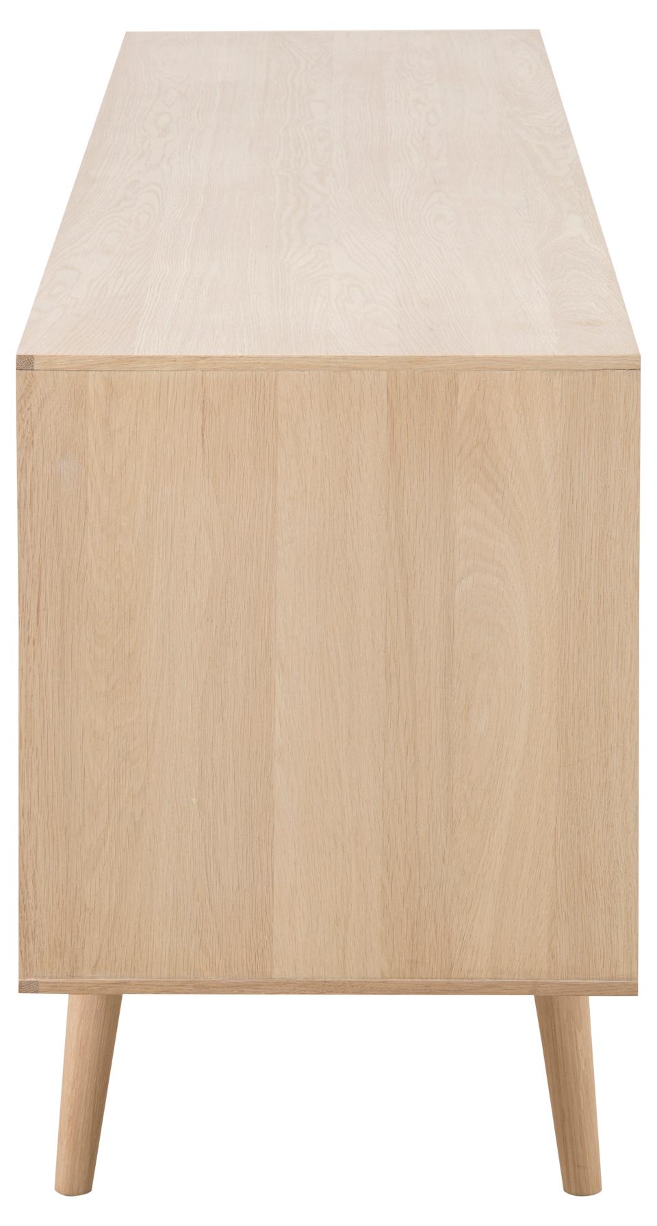 Century Buffet Sideboard Large Oak Cabinet With Sliding Doors And 4 Drawers 180x45x71cm