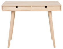 Load image into Gallery viewer, Century Home Office Bureau Table In White Oak With Drawers 100cm
