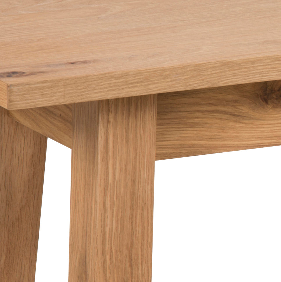 Stylish Chara Oak Bench Oil Treated Modern Dining Furniture Range 110x38x46