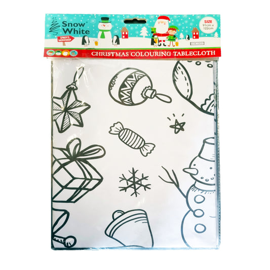 Colour Your Own Christmas Paper Tablecloth Festive Xmas Craft Fun 122x91cm