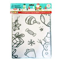 Load image into Gallery viewer, Colour Your Own Christmas Paper Tablecloth Festive Xmas Craft Fun 122x91cm
