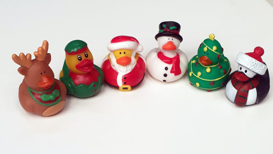 Cute Christmas Mini Ducks 6 Festive Ducks from Ducks in Disguise- Santa, Elf, Rudolph and more