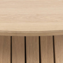 Load image into Gallery viewer, Christo Lamella Round White Oak Coffee Table, Spacious 80cm
