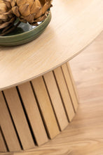 Load image into Gallery viewer, Christo Lamella Round White Oak Coffee Table, Spacious 80cm
