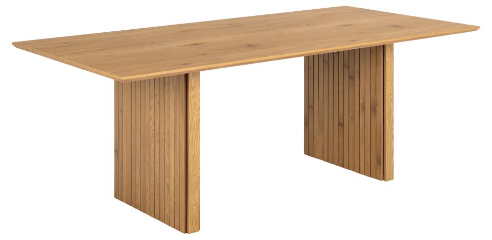 Colima Lamella Rectangular Oak Dining Table Large 210cm x 100cm Top