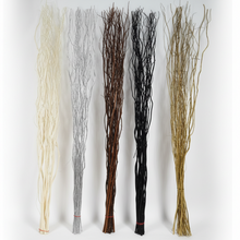 Load image into Gallery viewer, Contorted Twisted Willow Twigs Bunch For Floor Standing Vases And Displays 120cm Tall in Black, Cream , Brown, Silver Or Gold
