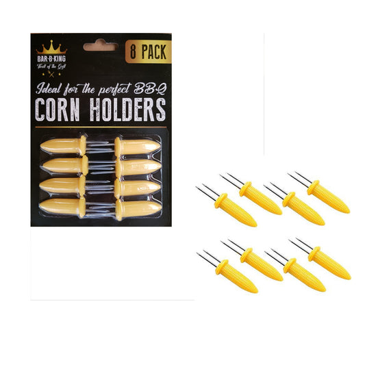 8pk Corn On The Cob Skewers Sweetcorn Holders BBQ Prongs Spikes Party Food Tool