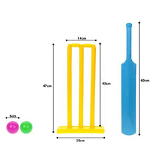 Load image into Gallery viewer, Fun Colourful Cricket Set Game In A Compact Net Travel Bag Outdoor Indoor Sports
