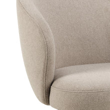 Load image into Gallery viewer, Darlene Divine Beige Fabric Upholstered Swivel Dining Chair With Pocket Springs And Metal Legs
