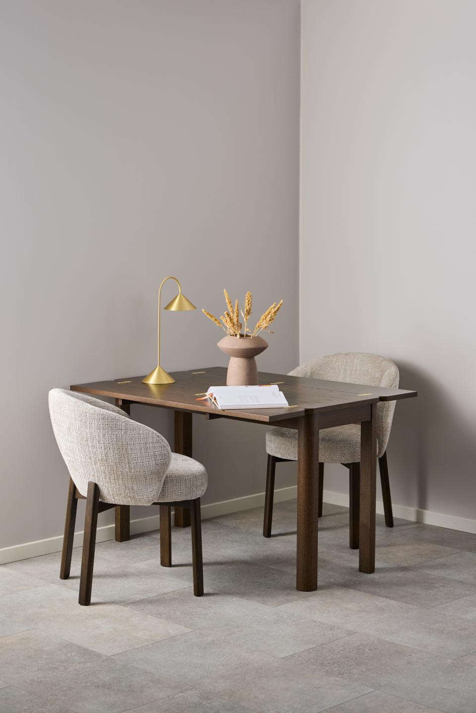 Darlene Juto Beige Fabric Upholstered Oak Dining Chairs With Pocket Springs, Set Of 2