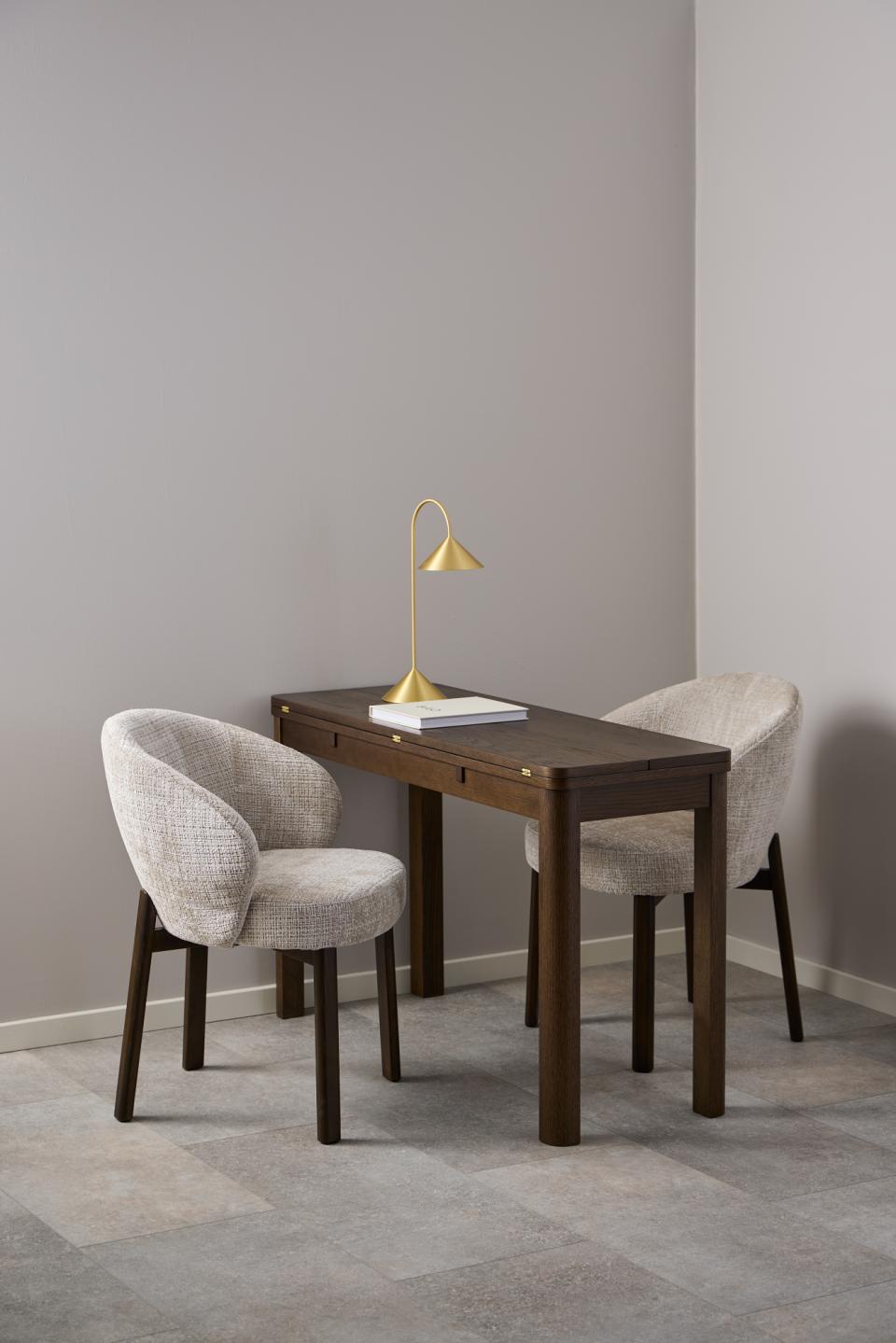 Darlene Juto Beige Fabric Upholstered Oak Dining Chairs With Pocket Springs, Set Of 2