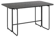 Load image into Gallery viewer, Darlington Black Extending Space Saving Rectangle Dining Table, 2 To 4 Seats, 140cm

