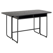 Load image into Gallery viewer, Darlington Black Extending Space Saving Rectangle Dining Table, 2 To 4 Seats, 140cm
