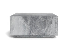 Load image into Gallery viewer, Dice Coffee Table Large Square Grey Marble Effect Furniture 90x90cm
