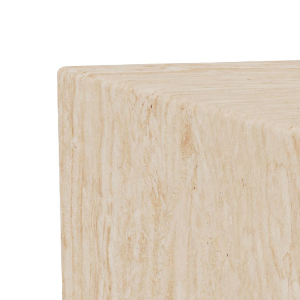 Dice Coffee Table Large Square Travertine Effect Furniture 90x90cm